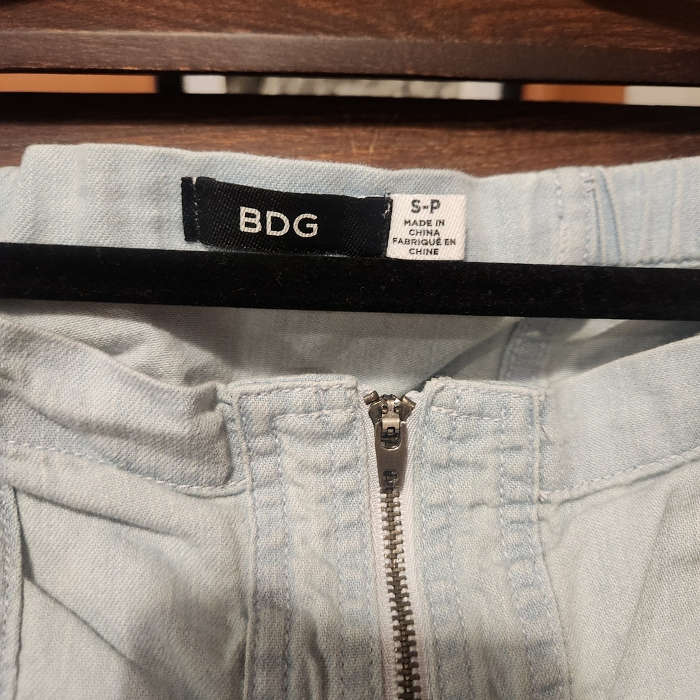 BDG Light Blue Off-Shoulder Blouse - Picture 2 of 3